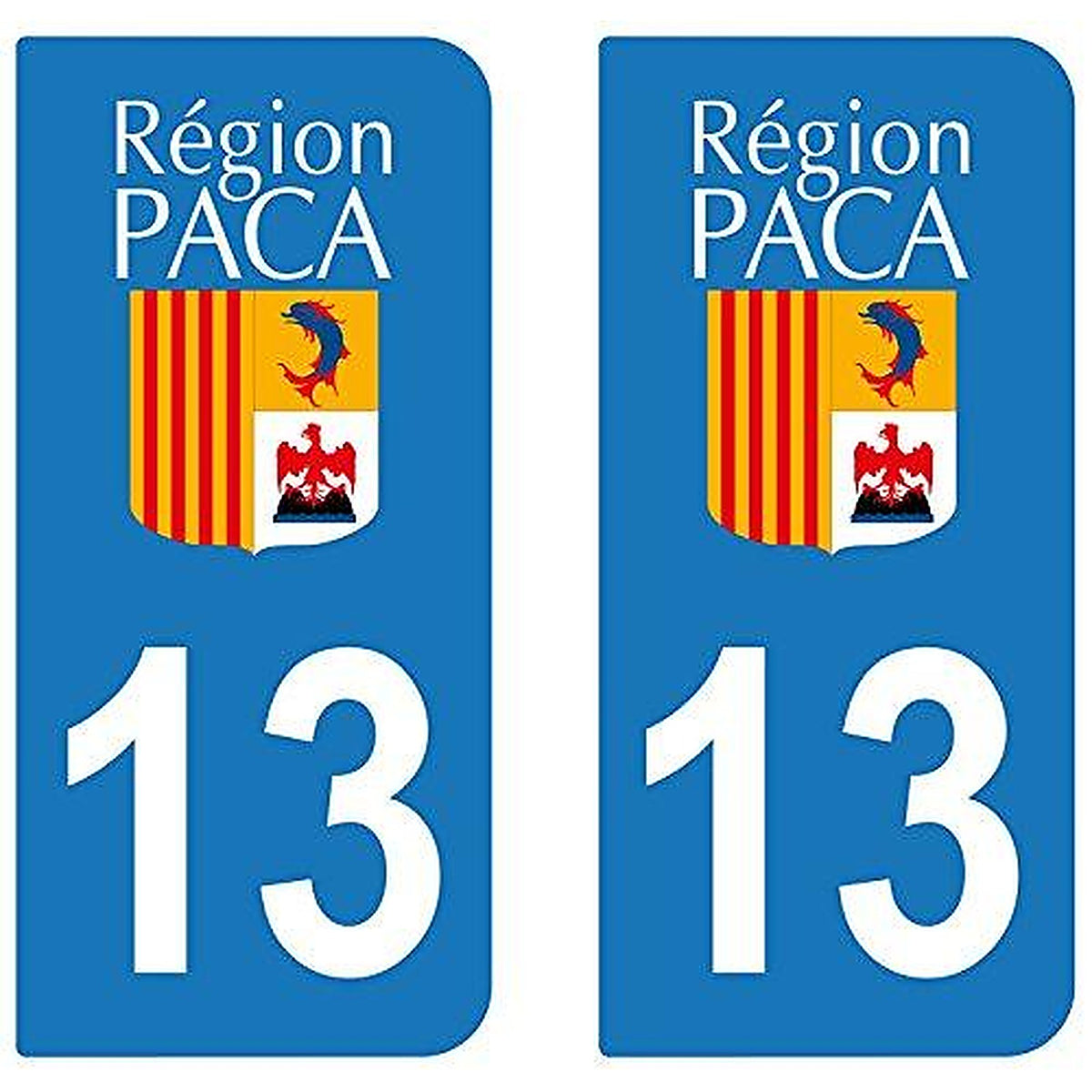 supstick 2 STICKERS AUTOCOLLANT PLAQUE IMMATRICULATION DEPT 13 Provence-Alpes-Côte d’Azur