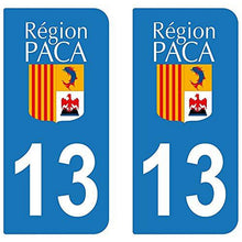 supstick 2 STICKERS AUTOCOLLANT PLAQUE IMMATRICULATION DEPT 13 Provence-Alpes-Côte d’Azur