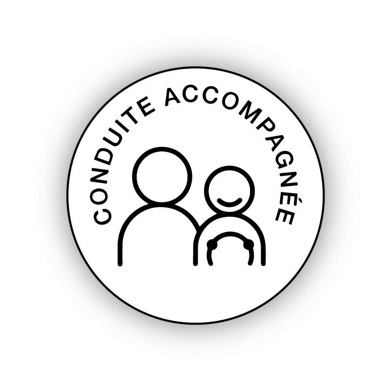 Disque conduite Accompagné Autocollant