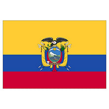 Panneau Rigide Format 18x12cm Drapeau de Pays Nation équateur épaisseur 3mm
