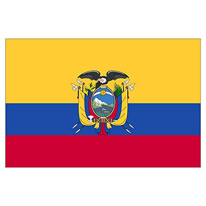 Panneau Rigide Format 18x12cm Drapeau de Pays Nation équateur épaisseur 3mm