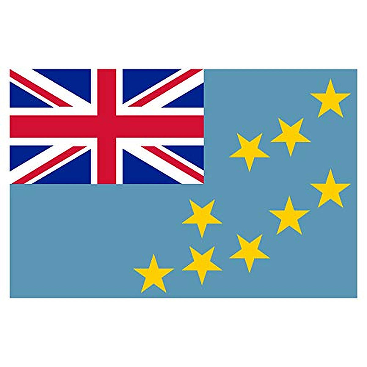 Panneau Rigide Format 18x12cm Drapeau de Pays Nation Tuvalu épaisseur 3mm