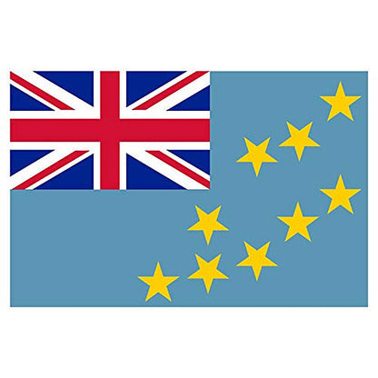 Panneau Rigide Format 18x12cm Drapeau de Pays Nation Tuvalu épaisseur 3mm