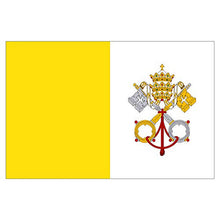 Panneau Rigide Format 18x12cm Drapeau de Pays Nation Ville du Vatican épaisseur 3mm