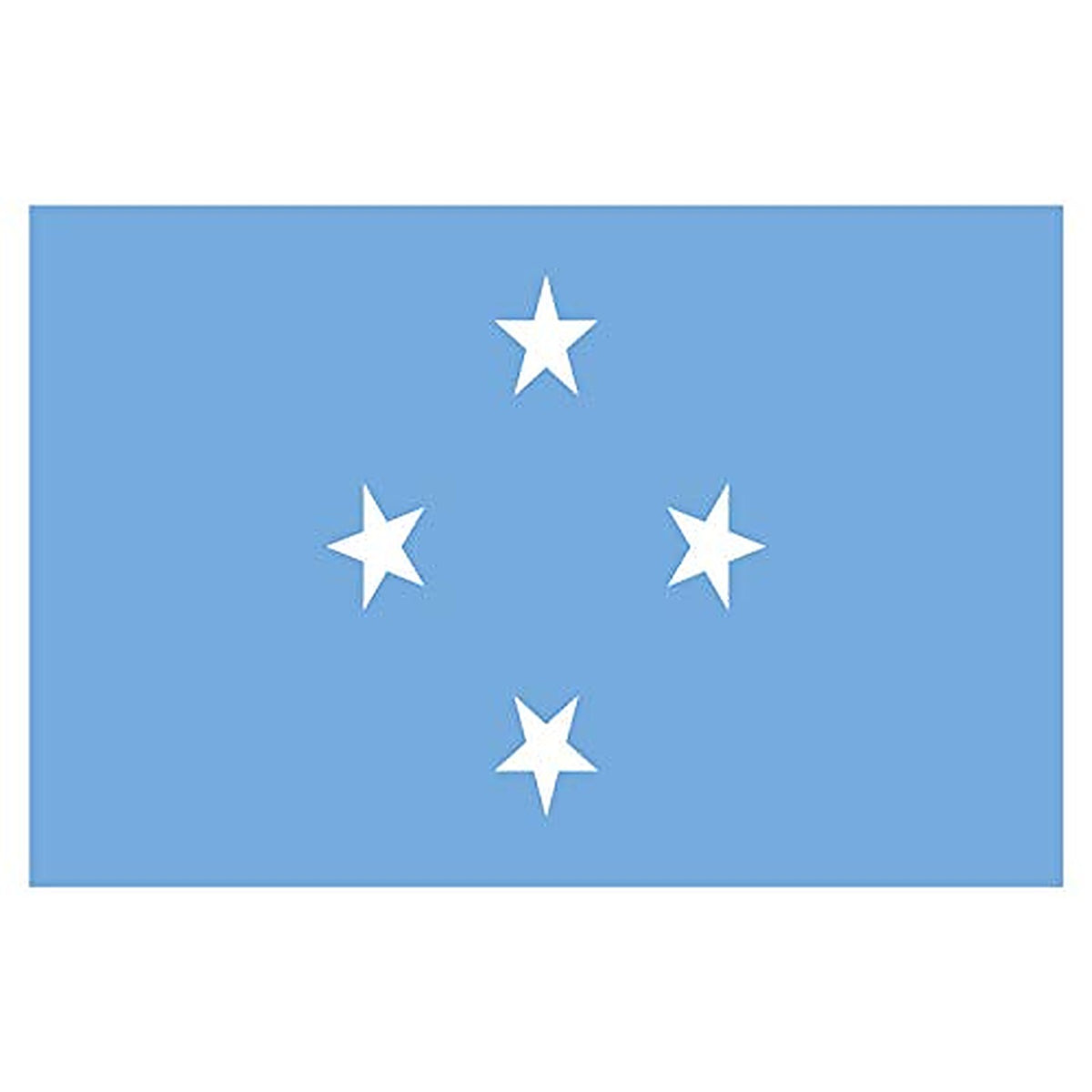 Panneau Rigide Format 18x12cm Drapeau de Pays Nation états fédérés de micronésie épaisseur 3mm