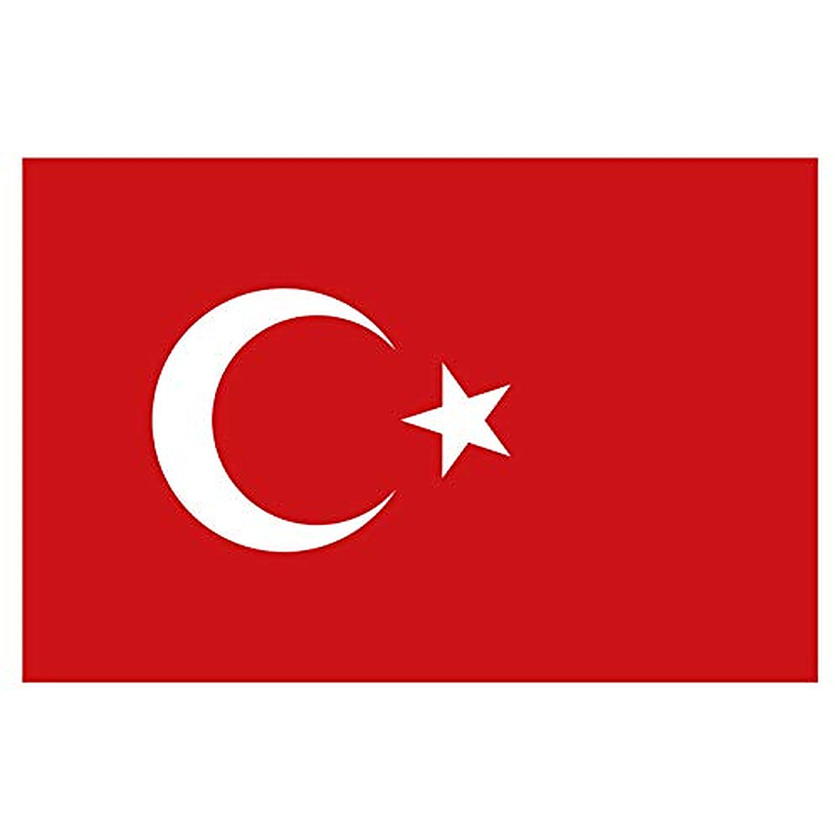 Panneau Rigide Format 18x12cm Drapeau de Pays Nation Turquie épaisseur 3mm