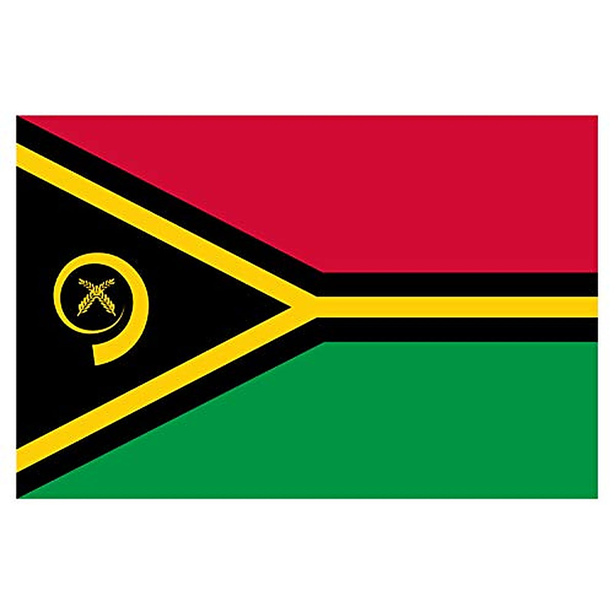 Panneau Rigide Format 18x12cm Drapeau de Pays Nation Vanuatu épaisseur 3mm