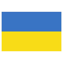 Panneau Rigide Format 18x12cmdrapeau de Pays Nation Ukraine épaisseur 3mm