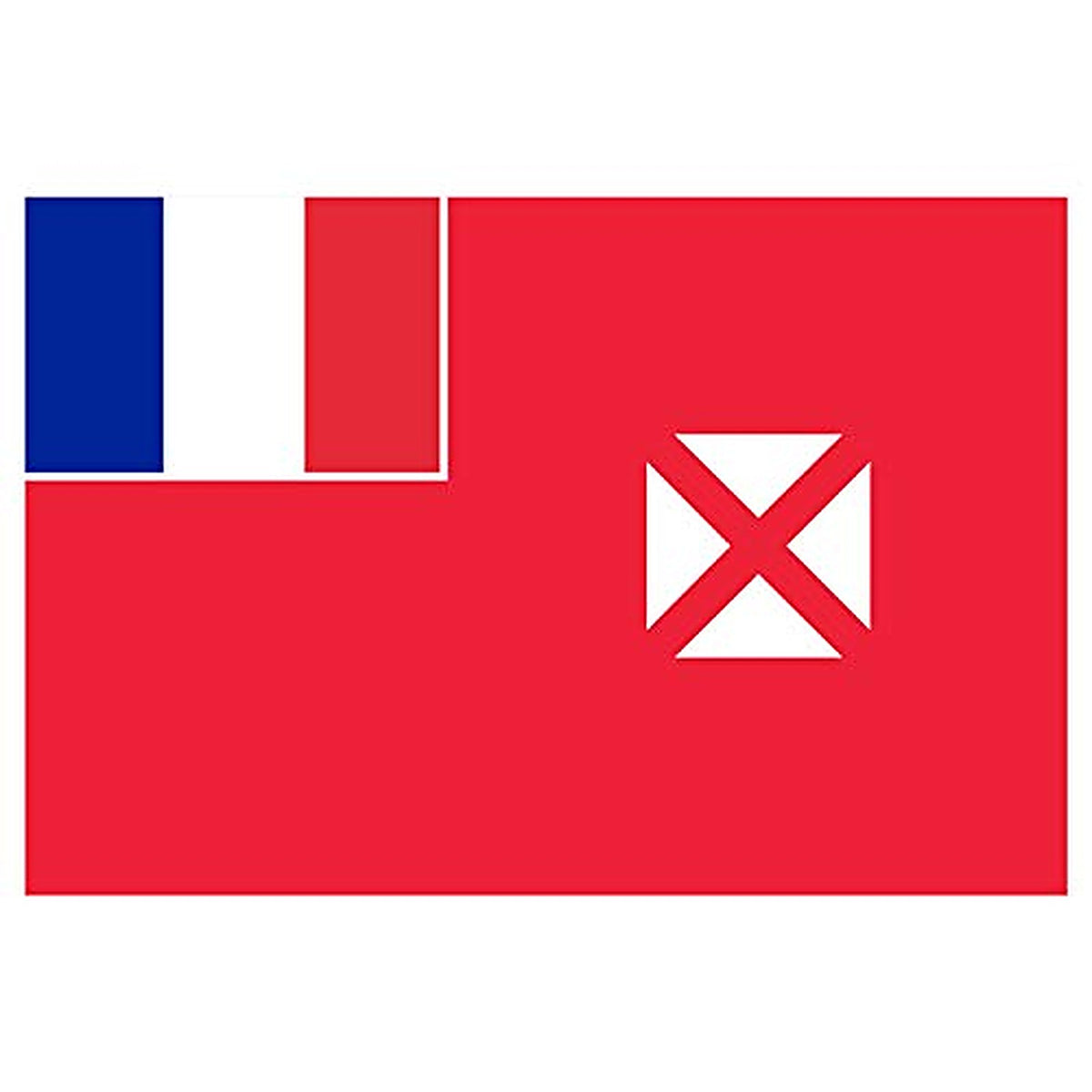 Panneau Rigide Format 18x12cm Drapeau de Pays Nation Wallis et Futuna épaisseur 3mm