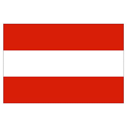 Panneau Rigide Format 18x12cm Drapeau de Pays Nation Autriche épaisseur 3mm