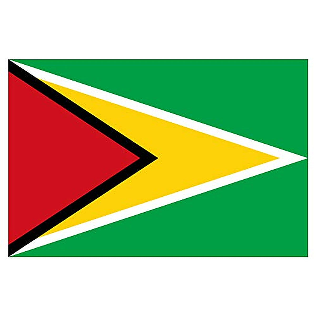 Panneau Rigide Format 18x12cmdrapeau de Pays Nation guyane épaisseur 3mm