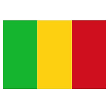 Panneau Rigide Format 18x12cmdrapeau de Pays Nation Mali épaisseur 3mm