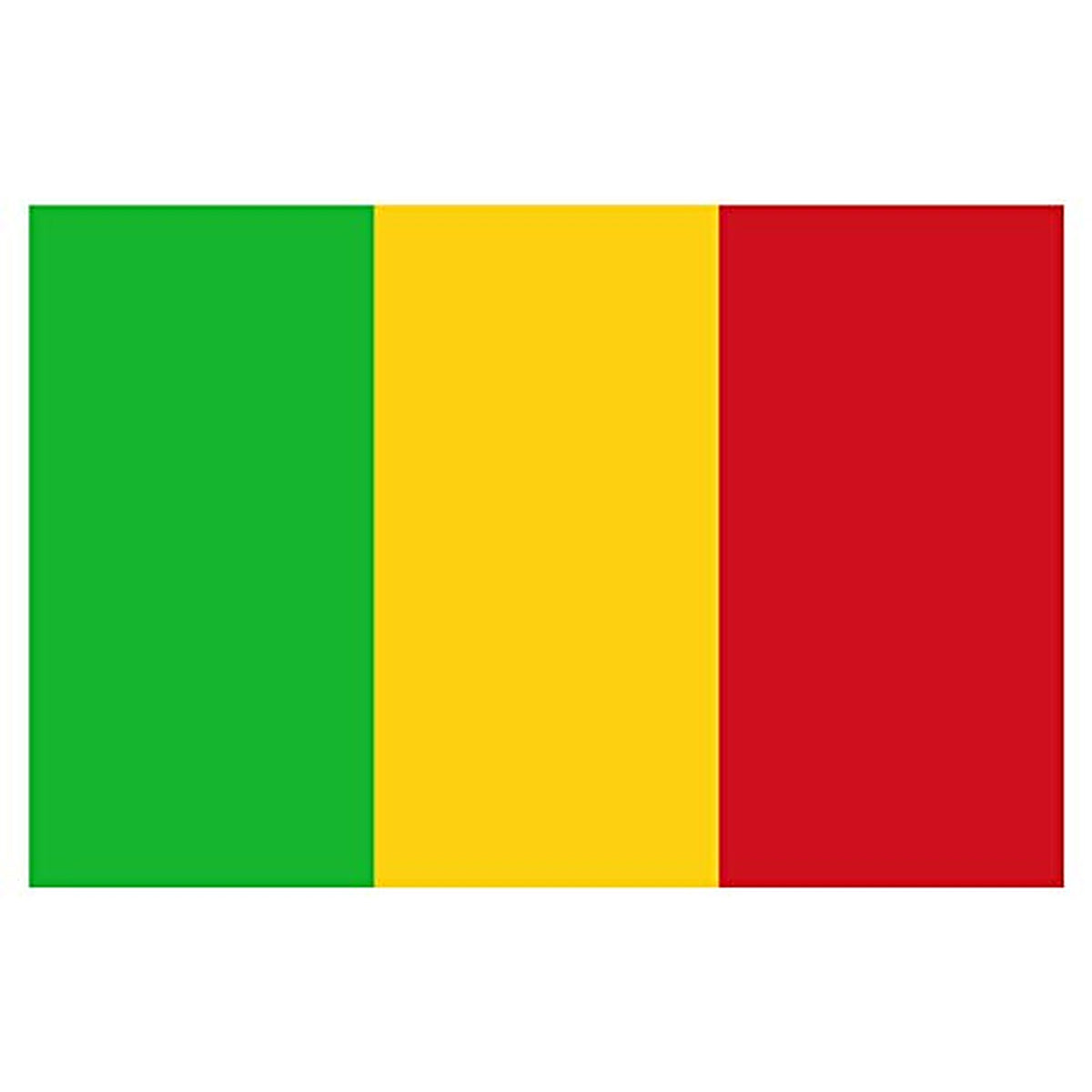 Panneau Rigide Format 18x12cmdrapeau de Pays Nation Mali épaisseur 3mm