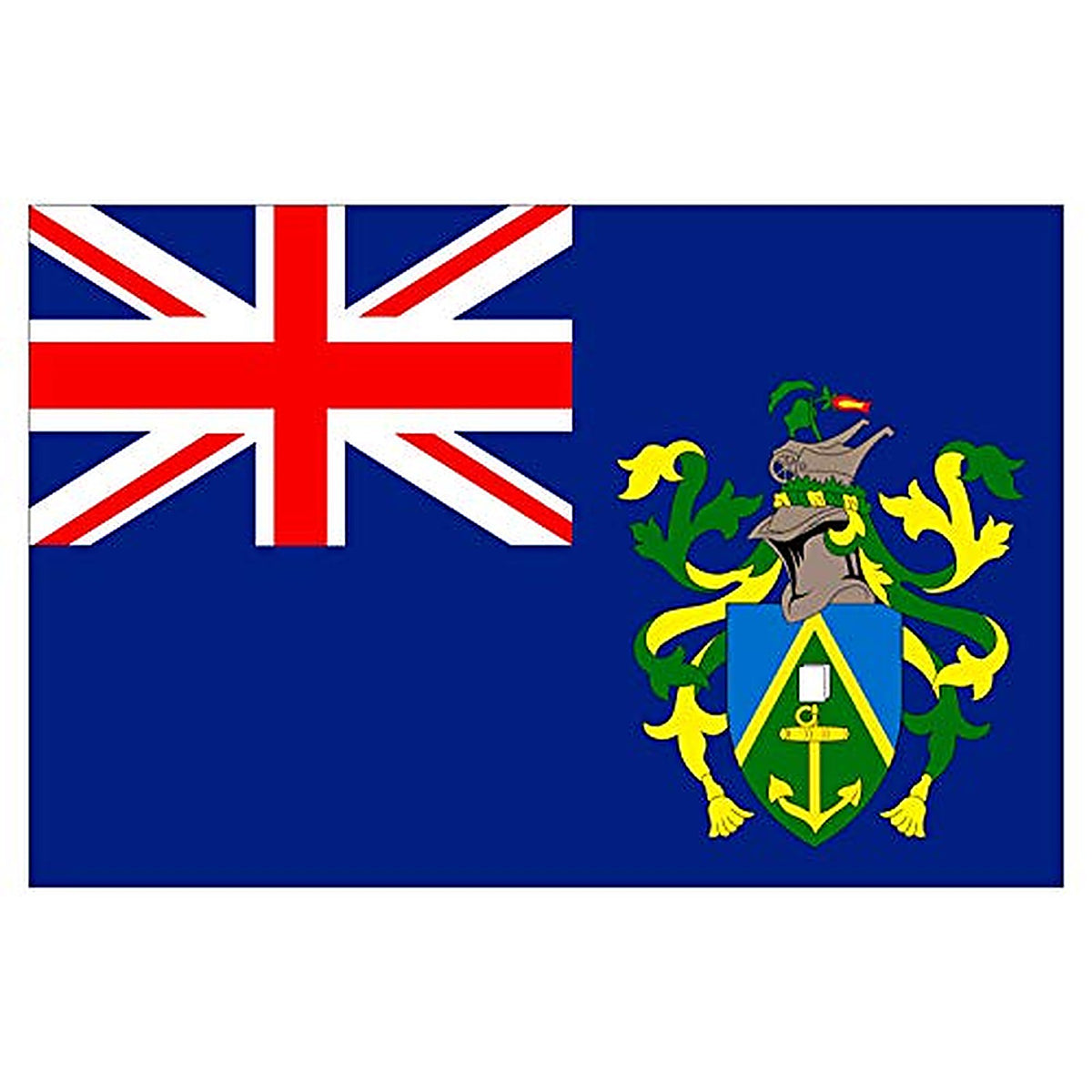 Panneau Rigide Format 15x10cm Drapeau de Pays Nation iles Pitcairn épaisseur 3mm