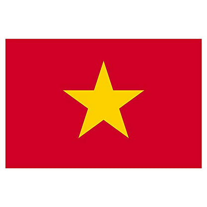 Panneau Rigide Format 18x12cm Drapeau de Pays Nation Vietnam épaisseur 3mm