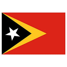 Panneau Rigide Format 18x12cm Drapeau de Pays Nation Timor Oriental épaisseur 3mm