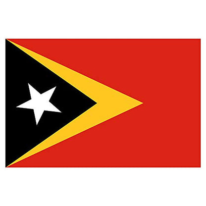 Panneau Rigide Format 18x12cm Drapeau de Pays Nation Timor Oriental épaisseur 3mm