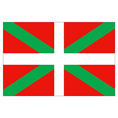 Panneau Rigide Format 18x12cm Drapeau de région française Pays-Basque épaisseur 3mm
