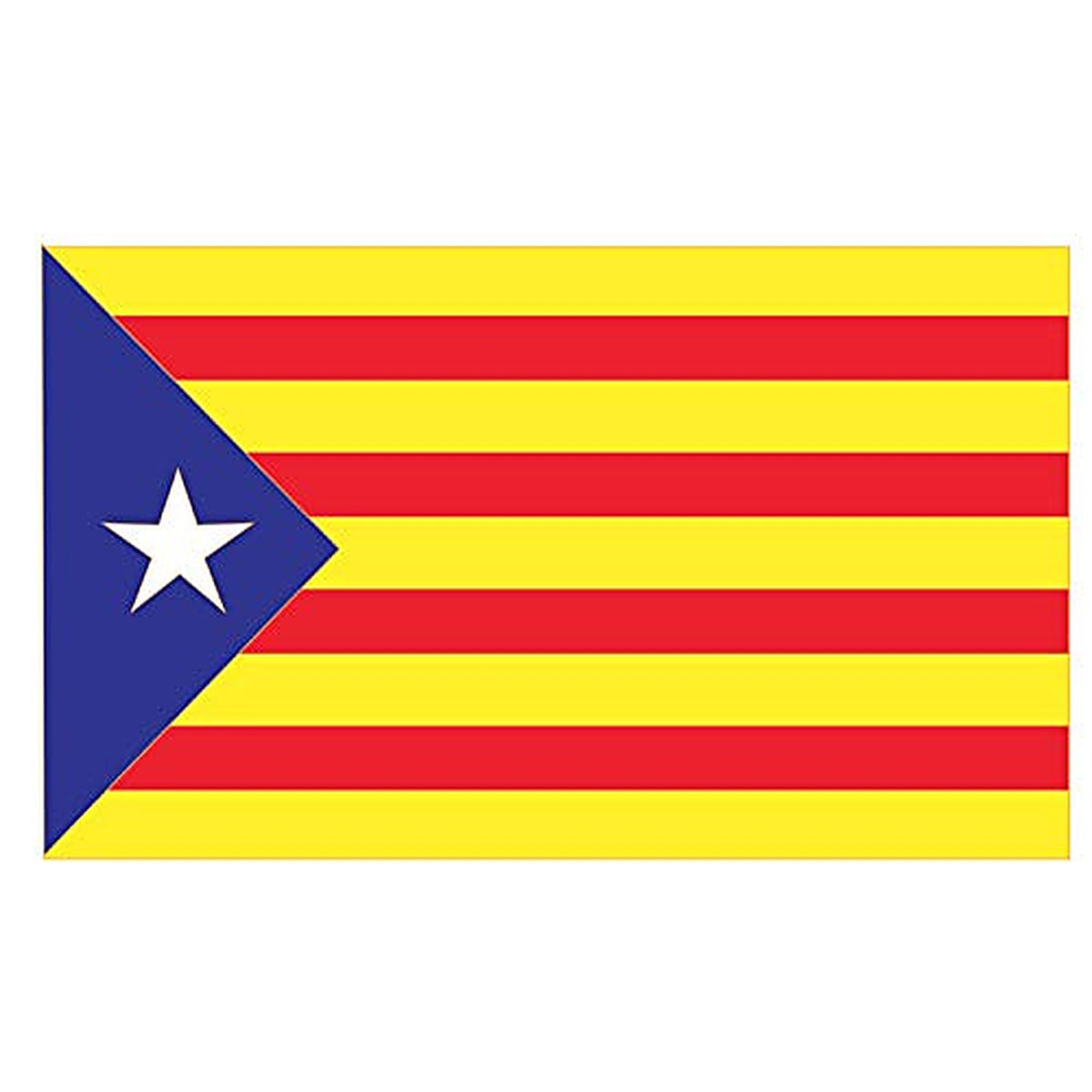 Panneau Rigide Format 18x12cm Drapeau de région Catalogne épaisseur 3mm