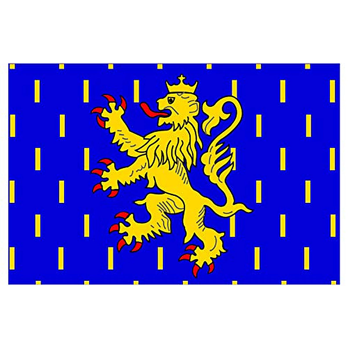 Panneau Rigide Format 15x10cm Drapeau de département région française Bourgogne franche comté épaisseur 3mm
