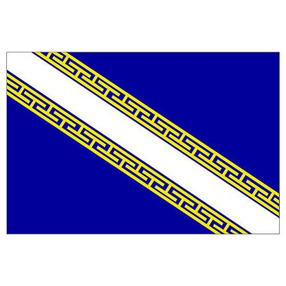 Panneau Format 15x10cm Drapeau de département région française Champagne Ardennes épaisseur 3mm