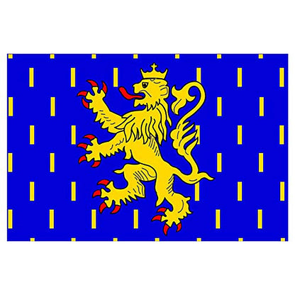 Panneau Rigide Format 18x12cm Drapeau de département région française Bourgogne franche comté épaisseur 3mm