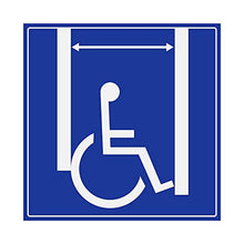 Panneau Rigide Handicapé - Personne à mobilité réduite 25x25cm épaisseur 3mm