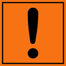 Panneau PVC 3mm 25x25cm Danger Attention