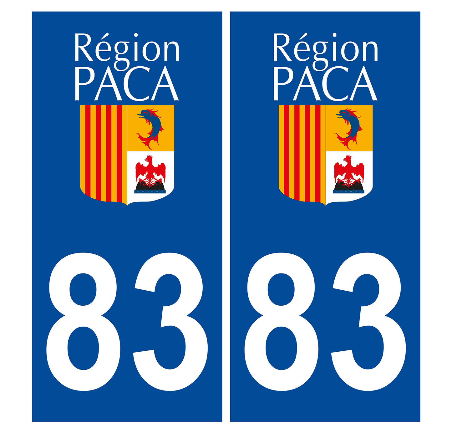 2 Stickers Autocollants Plaques Immatriculation Auto Dept 84 Paca Noir Angles Arrondis