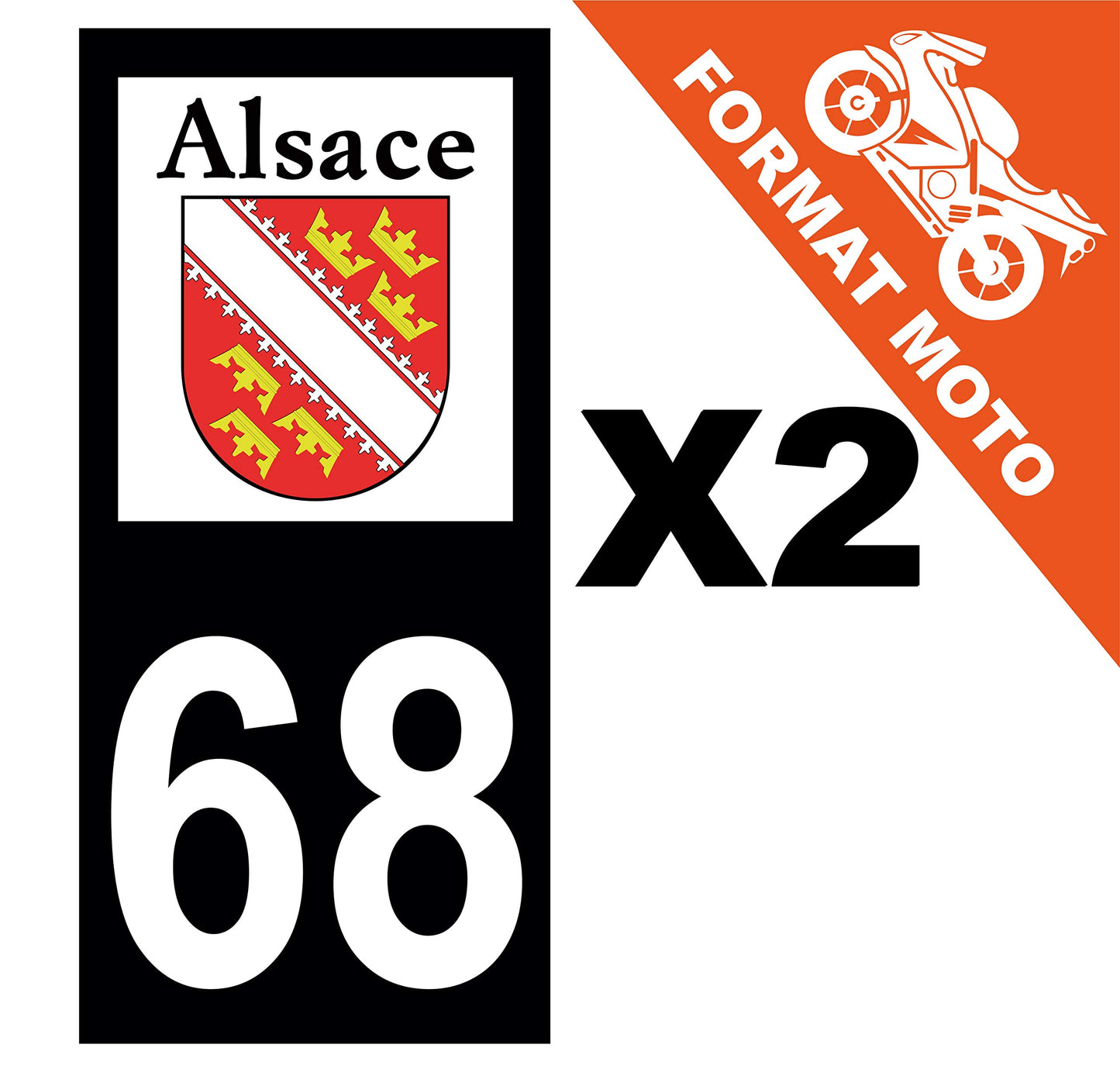 2 Stickers Autocollants Plaques Immatriculation Auto Dept 33 Aquitaine Noir Angles Arrondis