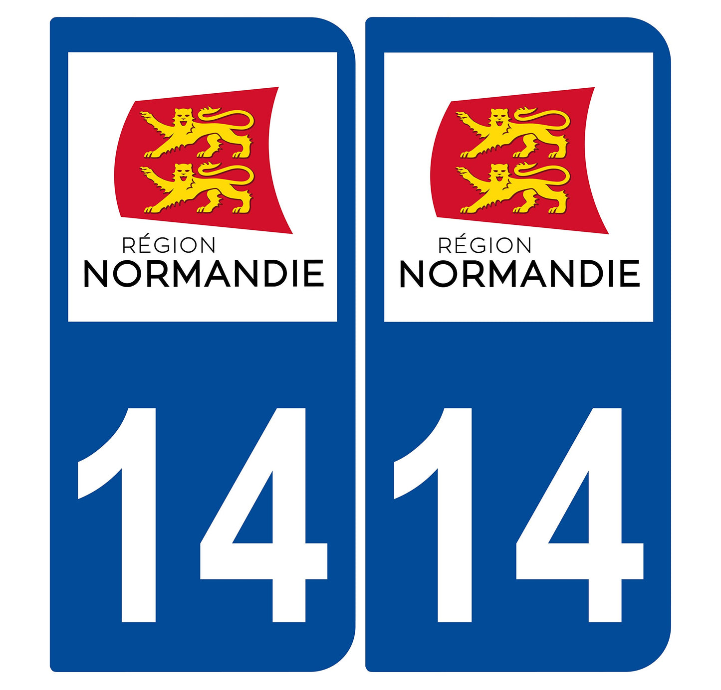 2 Stickers Autocollants Plaques Immatriculation Auto Dept 43 Auvergne Noir Angles Arrondis