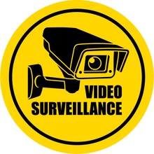 Panneau PVC Diamètre 25x25cm Vidéo Surveillance épaisseur 3mm B