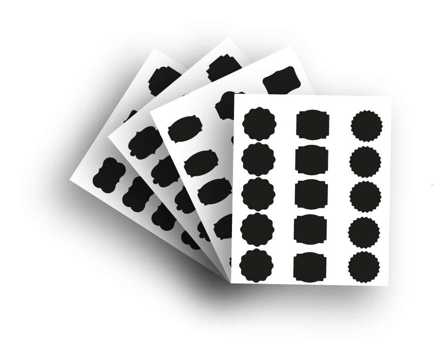 Etiquettes bocaux, autocollantes Réutilisables Effaçable pour épices, pot de confirure, rangement Cuisine 60 pcs