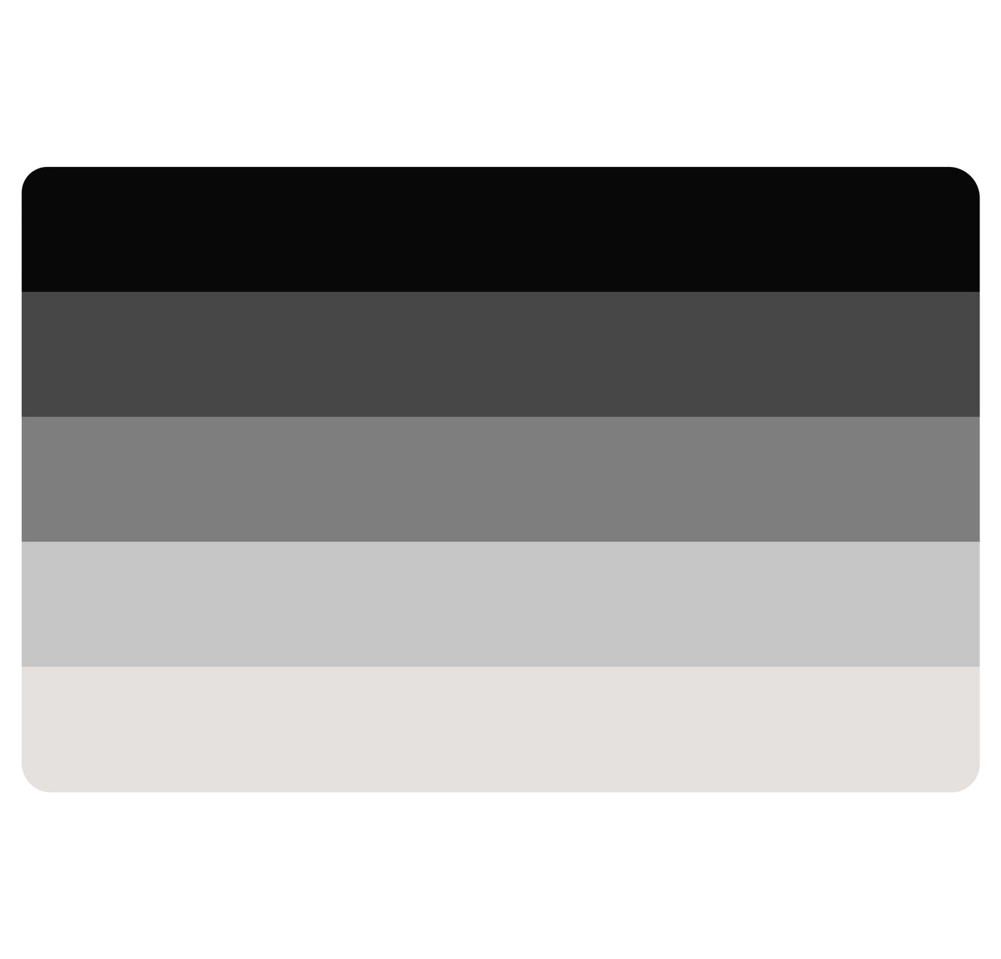 Panneau PVC Format 12X18cmDrapeau Allié Hétérosexuel épaisseur 3mm