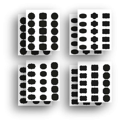 Etiquettes bocaux, autocollantes Réutilisables Effaçable pour épices, pot de confirure, rangement Cuisine 180 pcs