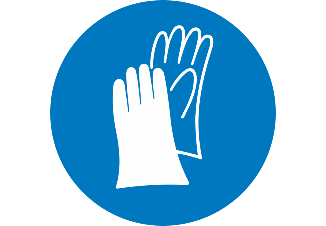 Autocollant Obligation Port Gants de Protection