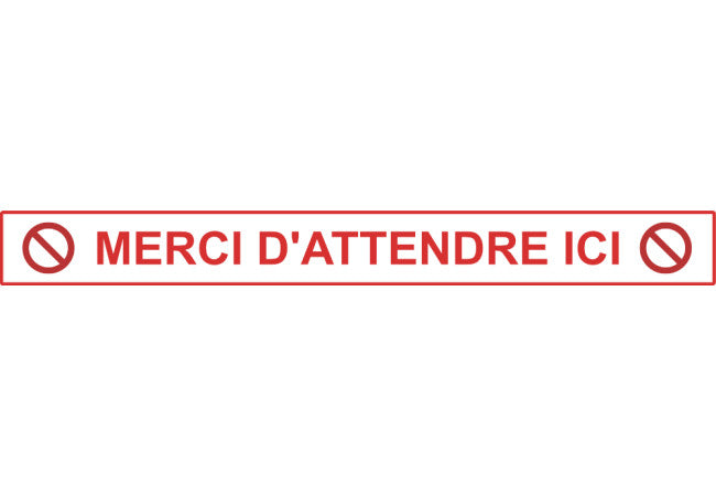 Bande adhésive distance de sécurité COVID-19