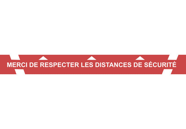 Bande adhésive distance de sécurité - COVID-19