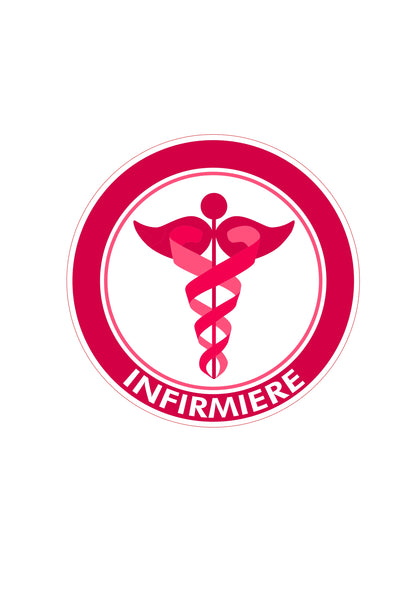 Stickers caducée infirmière