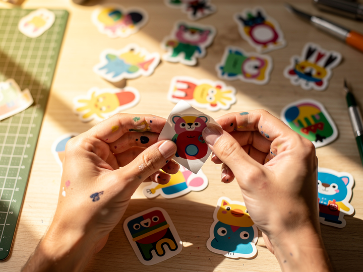 Stickers personnalisés dans l'atelier Supstick