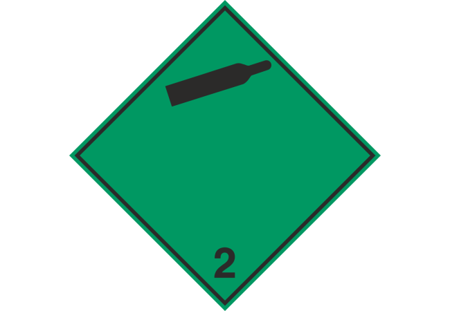 Étiquette Transport Gaz Non-Inflammable