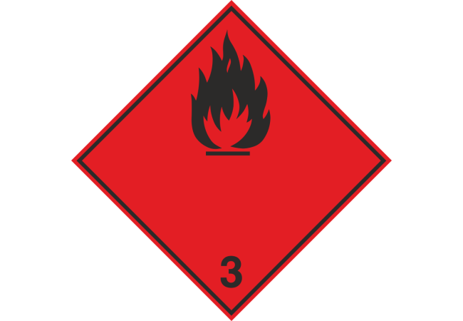 Étiquette Transport Liquides Inflammables - Norme ADR