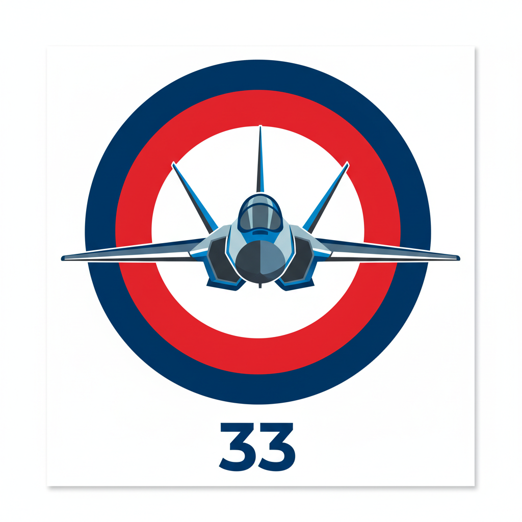 Sticker Aviation Militaire - Logo Cocarde Air Force France