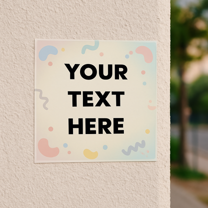 Sticker personnalisable - Design unique à créer