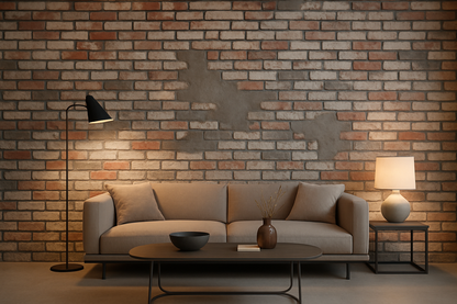 Papier Peint Effet Béton et Brique Style Loft New-Yorkais