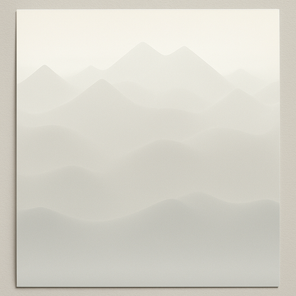 Papier peint panoramique chaînes montagneuses bleutées