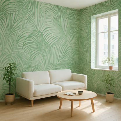 Papier Peint Feuilles Tropicales Tendance