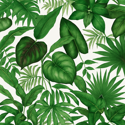 Papier Peint Jungle Verte Tropical