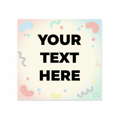 Sticker personnalisable - Design unique à créer