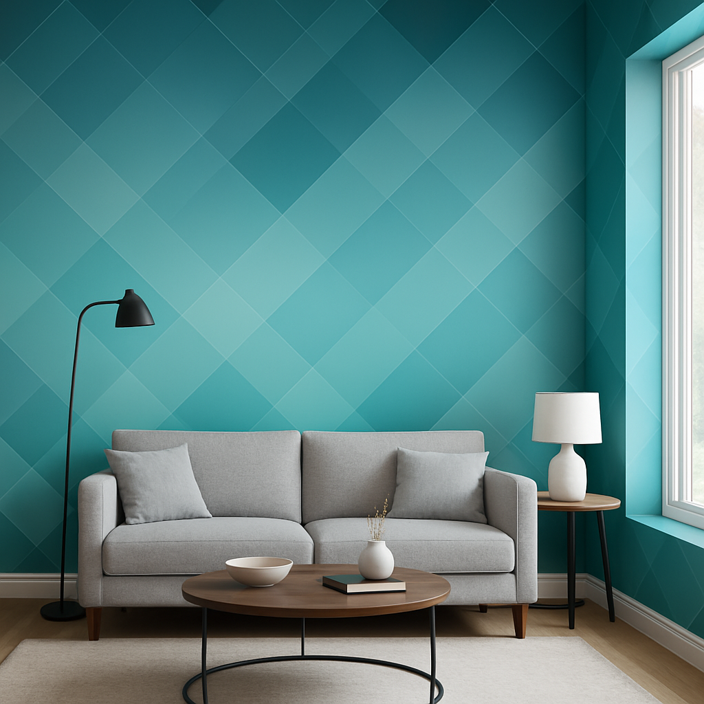 Papier Peint Géométrique Moderne à Dégradés Subtils